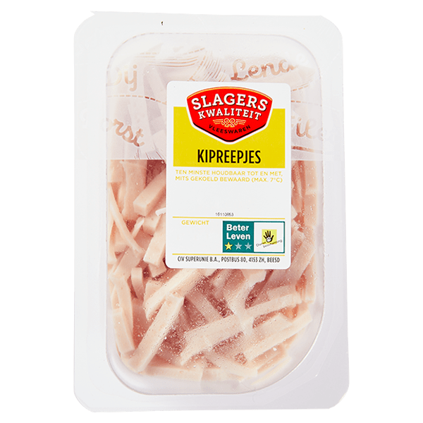 Slagers kwaliteit Kipreepjes - PLUS