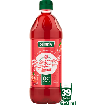 Slimpie Bloedsinaasappel Grapefruit Smaak Siroop - JUMBO