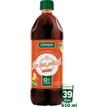 Slimpie Ice Tea Perzik Siroop - JUMBO