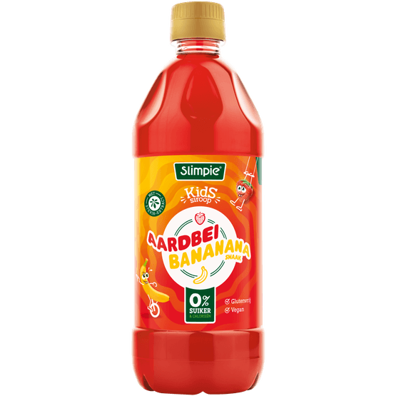 Slimpie Kids limonadesiroop aardbei banaan - Dirk