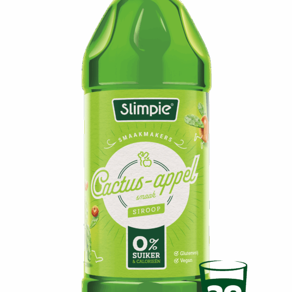 Slimpie Limonadesiroop cactus appel - PLUS