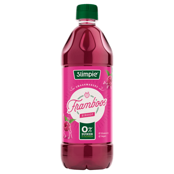 Slimpie Limonadesiroop framboos - Dirk