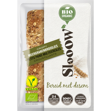 SlooOW - Crispy Meergranen Broodjes - 4 Stuks - JUMBO