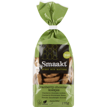Smaakt Bio Cranberry-Chocolade Koekjes - JUMBO