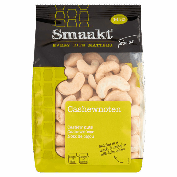 Smaakt Cashewnoten biologisch - PLUS