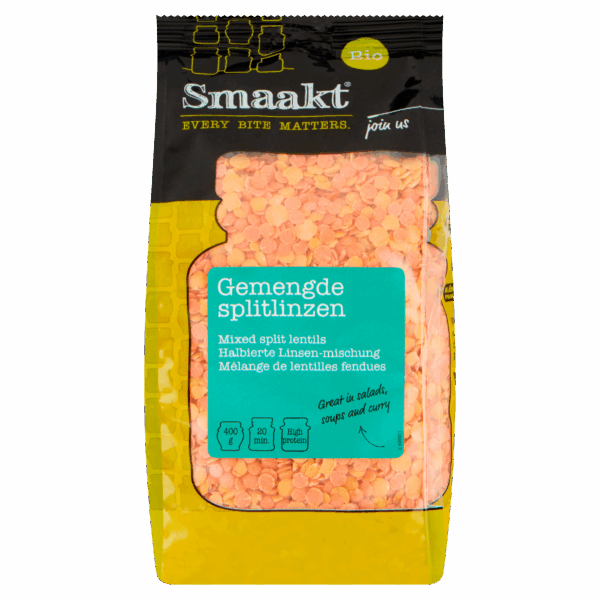 Smaakt Gemengde Splitlinzen Biologisch - PLUS