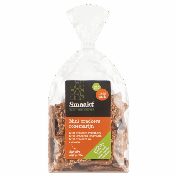 Smaakt Less Carb Minicracker Rozemarijn - PLUS
