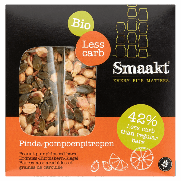 Smaakt Less carb bar pumpkin bio - PLUS