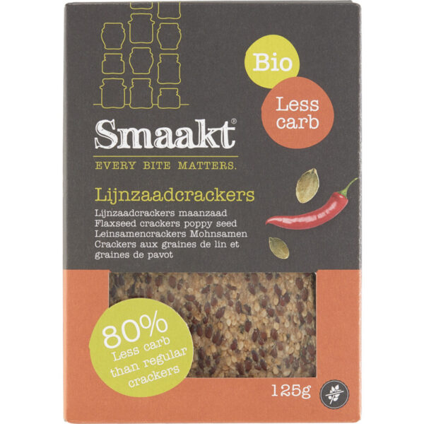 Smaakt Lijnzaadcrackers Maanzaad Less Carb - Albert Heijn