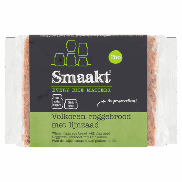 Smaakt Roggebrood bio - PLUS