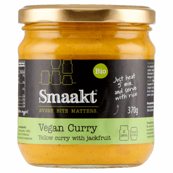 Smaakt Vegan gele curry met jackfruit bio - PLUS