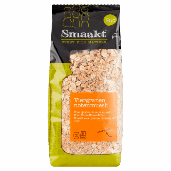 Smaakt Viergranen notenmuesli biologisch - PLUS