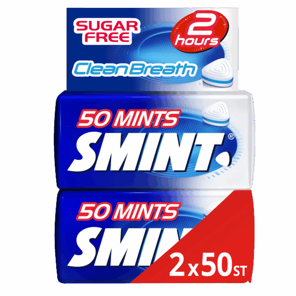 Smint XL Mints Clean Breath peppermint 2p - PLUS
