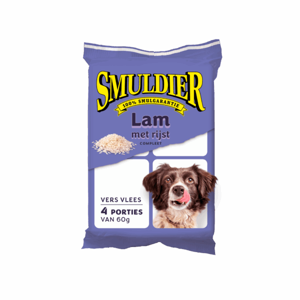 Smuldier Lam met Rijst 4x60 gram - PLUS