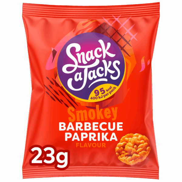 Snack A Jacks Rijstwafels BBQ Paprika - PLUS