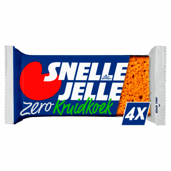 Snelle Jelle Ontbijtkoek Kruidkoek Zero 4-Pack - PLUS