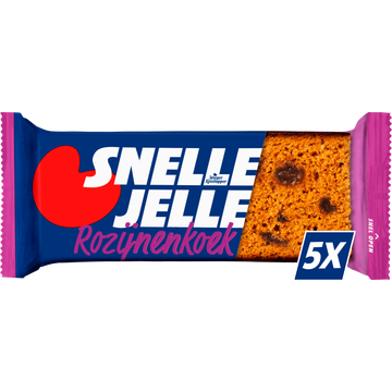 Snelle Jelle (Te) Krachtige Rozijnenkoek 5 Stuks - JUMBO