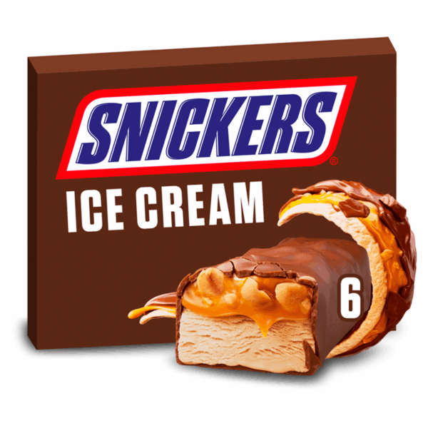 Snickers Melk chocolade karamel ijs multipack - PLUS