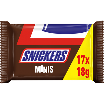 Snickers Minis melk chocolade pinda repen uitdeelzak - JUMBO