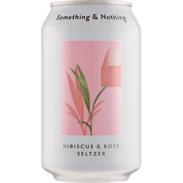 Something & Nothing Hibiscus & Rose Seltzer Drank - JUMBO