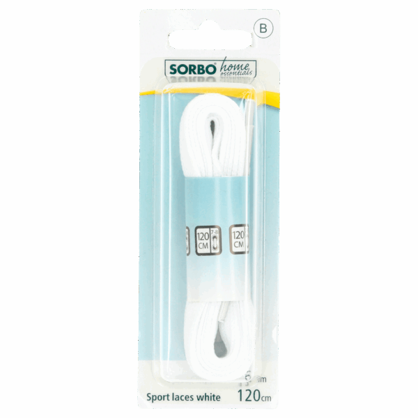 Sorbo Sportveters Wit 120cm 1 Paar - PLUS