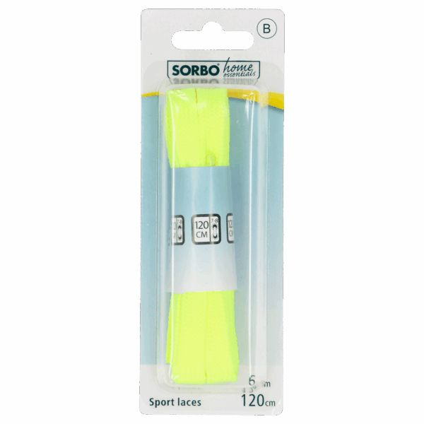 Sorbo Veters Polyester Fluo 120cm 1Pr - PLUS