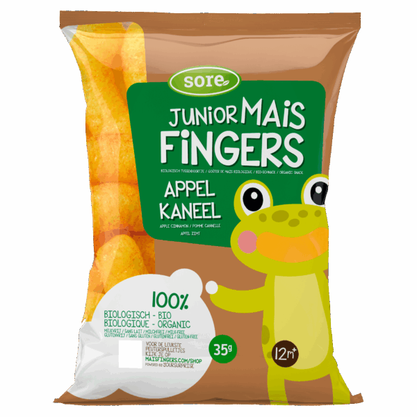 Sore Junior maisfingers appel/kaneel - PLUS