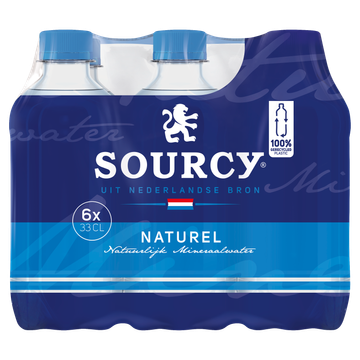 Sourcy Blauw mineraalwater Fles 6 x 330ml - JUMBO