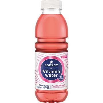 Sourcy Vitaminwater Framboos Granaatappel 500ML - JUMBO