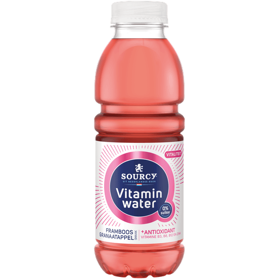 Sourcy Vitaminwater framboos-granaatappel - Dirk