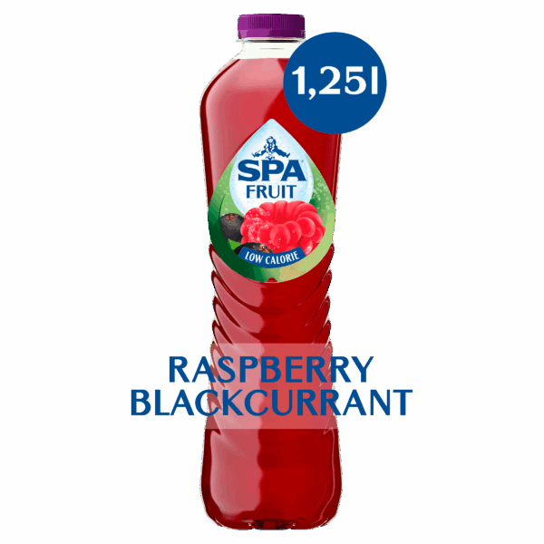 Spa Fruit still raspberry blackcurrant - PLUS