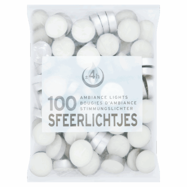 Spaas Theelicht 4 uur - PLUS