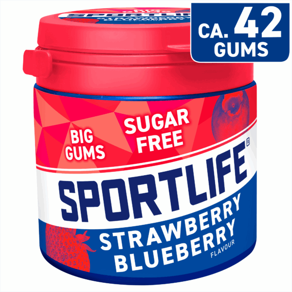 Sportlife Strawberry Kauwgom Suikervrij - PLUS