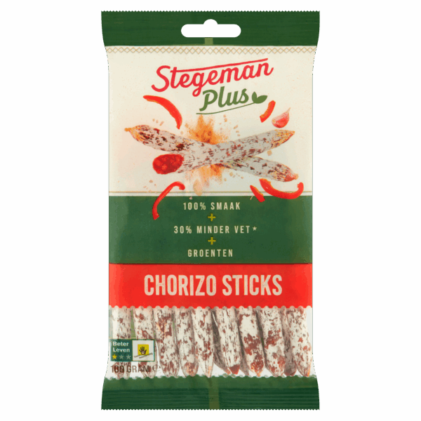 Stegeman Plus Chorizo sticks - PLUS