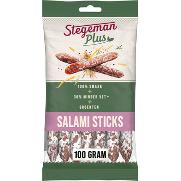 Stegeman Plus Salami Sticks 6 x 100 g - JUMBO