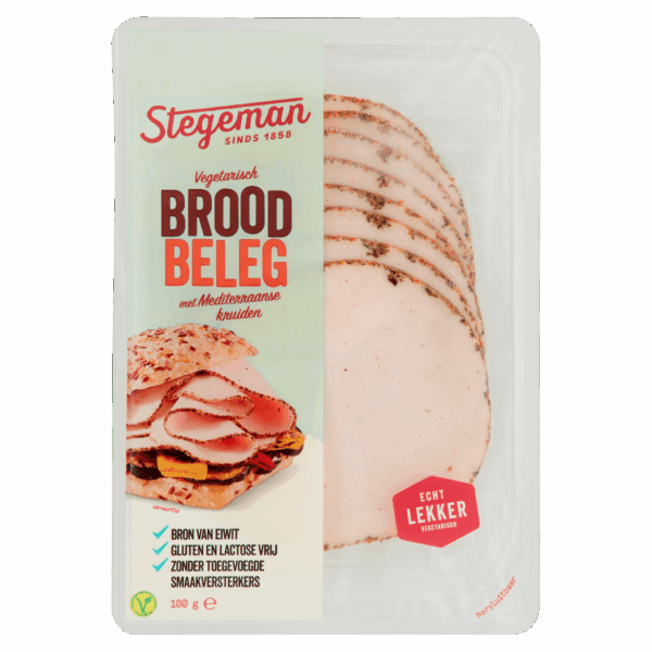Stegeman Vegetarische plakjes mediteraans - PLUS