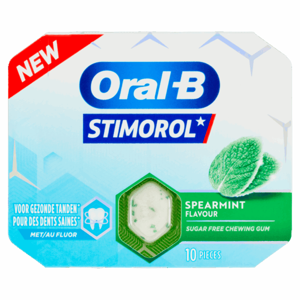 Stimorol Oral-B kauwgom spearmint suikervrij - PLUS