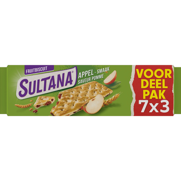 Sultana FruitBiscuit Appel Smaak Voordeelpak - JUMBO