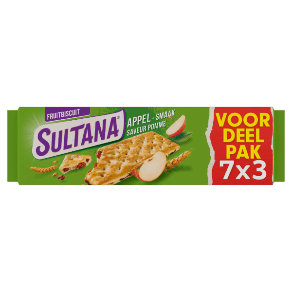 Sultana FruitBiscuits Appel - PLUS
