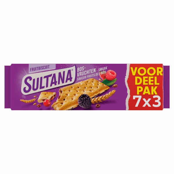 Sultana FruitBiscuits Bosvruchten - PLUS