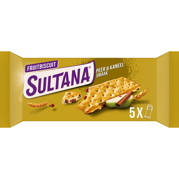 Sultana FruitBiscuits Peer/Kaneel - JUMBO