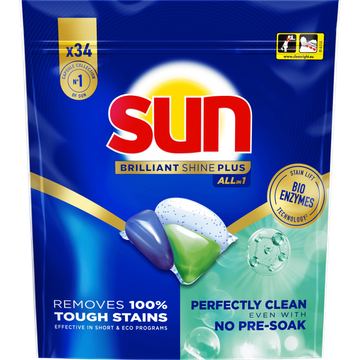 Sun Brilliant Shine Plus Vaatwascapsules All-in 1 - JUMBO