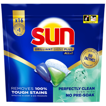 Sun Brilliant Shine Plus Vaatwascapsules All-in 1 - JUMBO