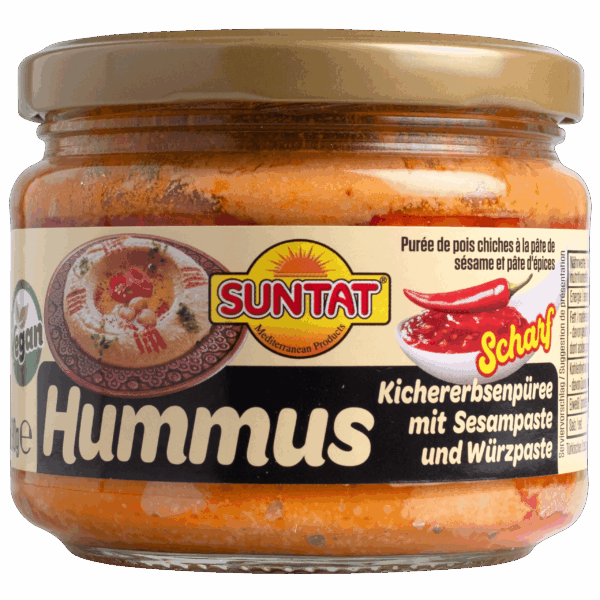 Suntat Hummus met sambal (pikant) - PLUS