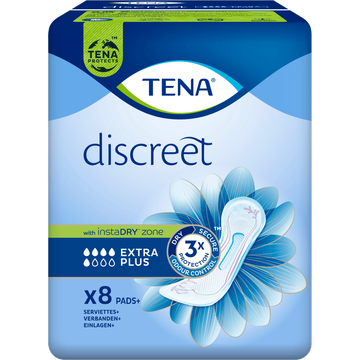 TENA Discreet Extra Plus Verbanden 8 Stuks - JUMBO