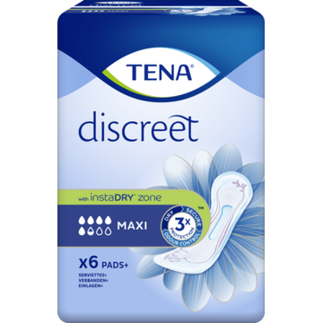 TENA Discreet Maxi Verbanden 6 Stuks - JUMBO