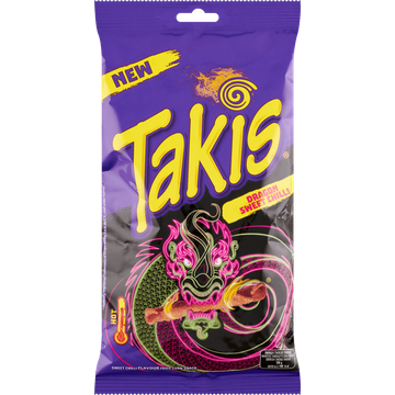 Takis Dragon Sweet Chilli Flavour Fried Corn Snack - JUMBO