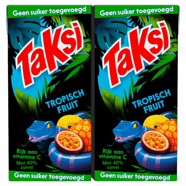 Taksi Tropisch Fruit Geen Suiker 10-pack - PLUS