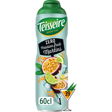 Teisseire Zero Suiker Passion Fruit Martini Cocktail Siroop - JUMBO