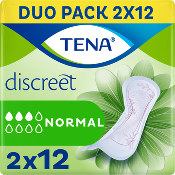 Tena Lady Discreet Normal Verbanden Duo Pack 2 x 12 Stuks - JUMBO
